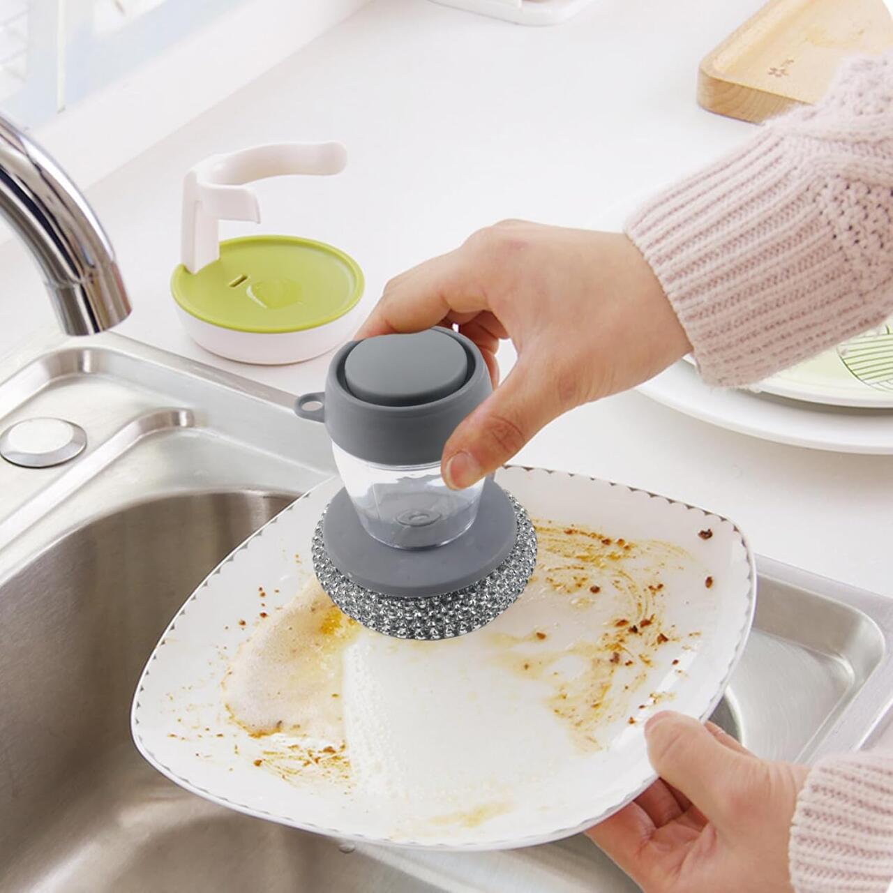 Esponja para Sarten con Dispensador