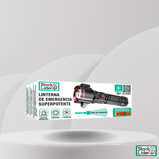 Linterna de emergencia superpotente