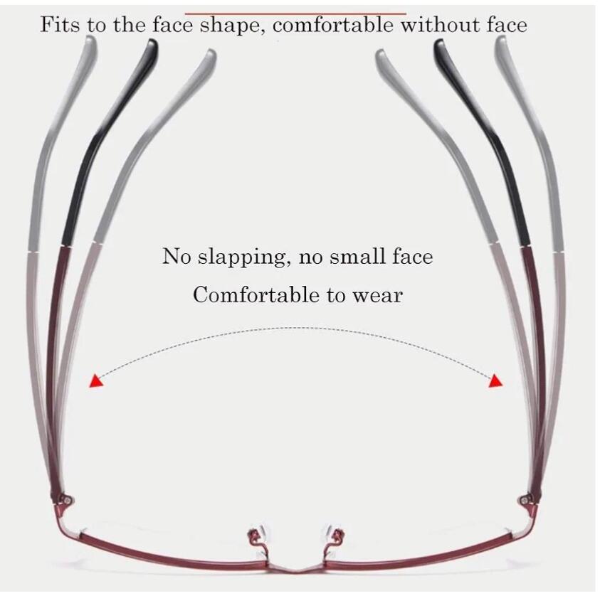 Gafas de Lectura, gafas antirayos azules multifocales +1.50