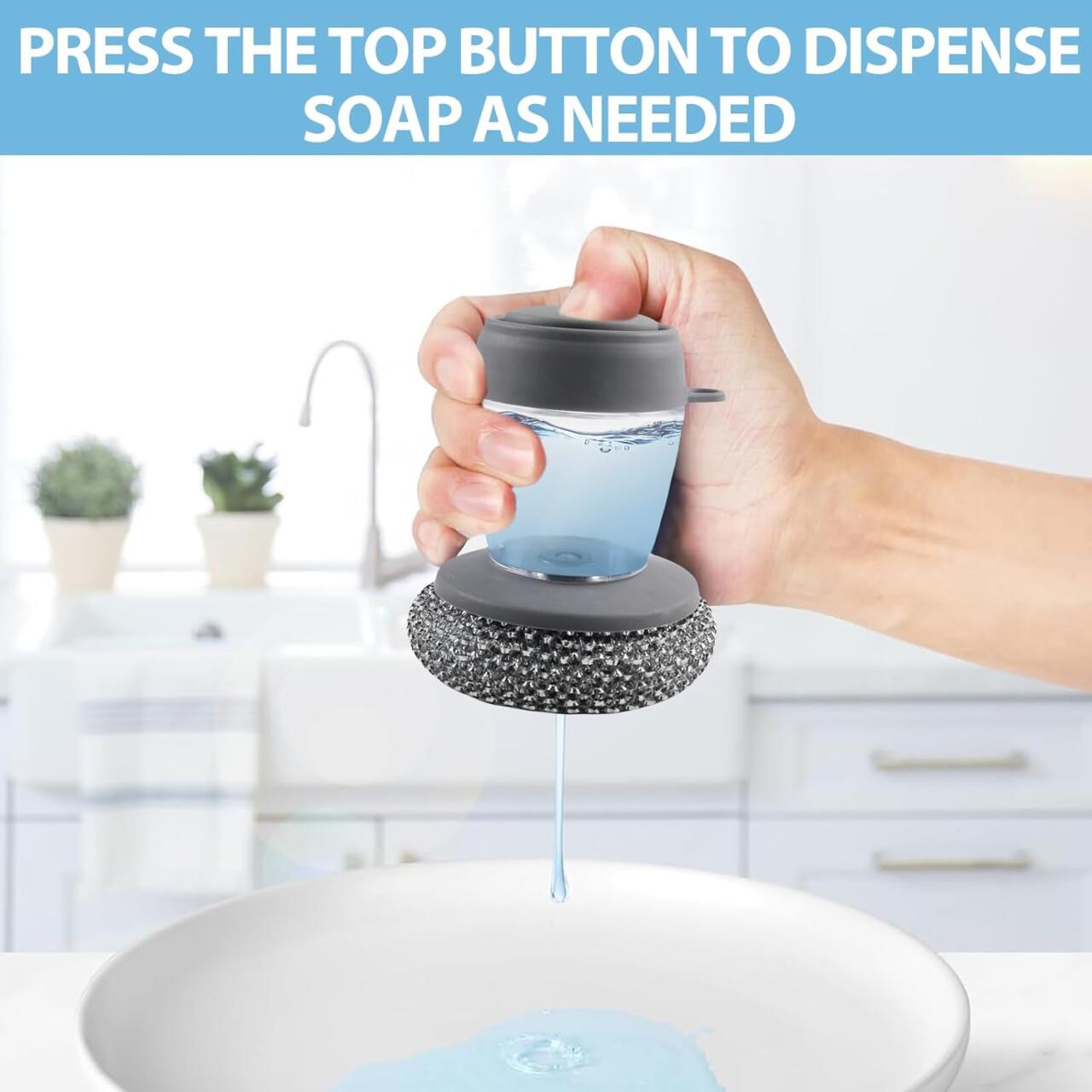 Esponja para Sarten con Dispensador