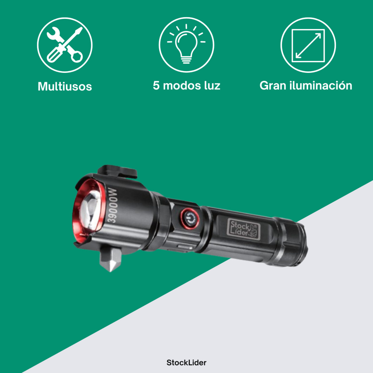 Linterna de emergencia superpotente