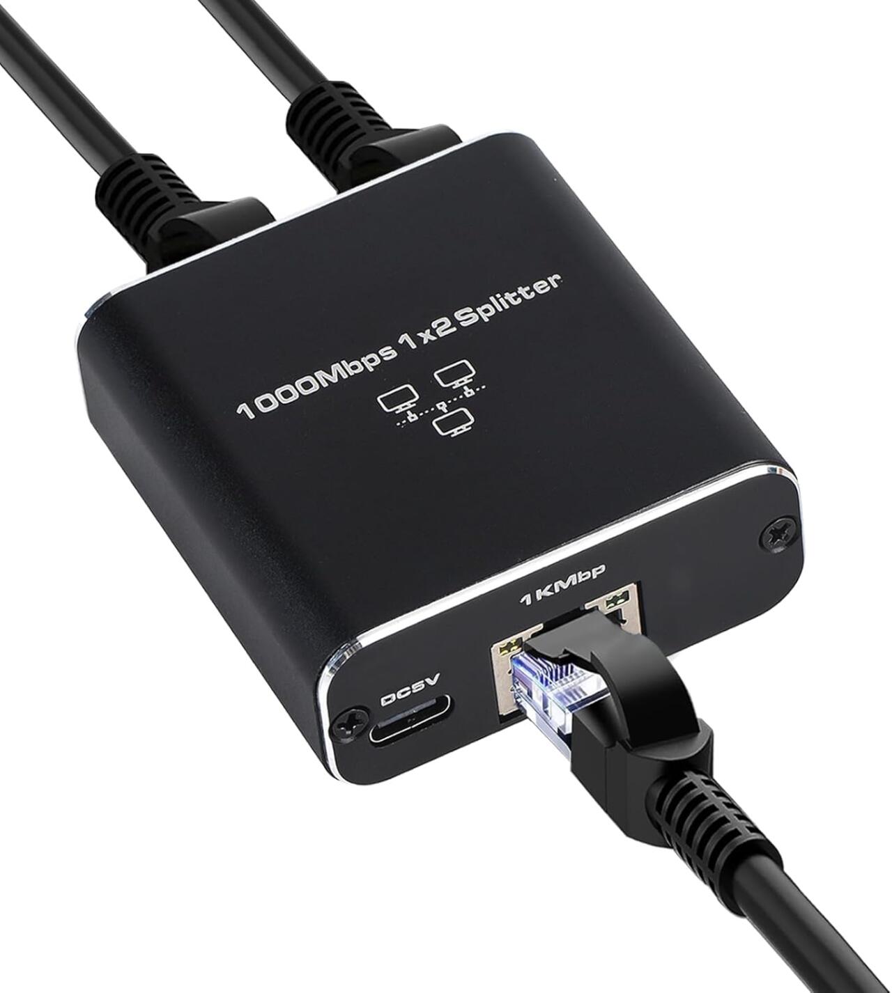 Divisor de Internet 2 en 1  de Alta Velocidad (1000 Mbps)